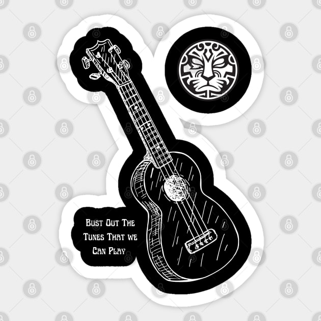 Ukulele player Sticker by Mister Jinrai